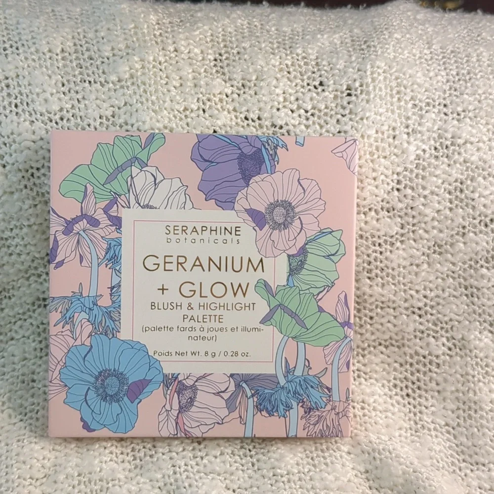 SERAPHINE botanicals Geranium+Glow Blush+Highlight Palette in HELIOPINK
